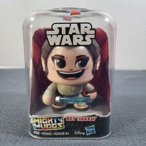 Disney Hasbro Star Wars Mighty Muggs Rey (Jakku) Figure 3 Face Settings NEW